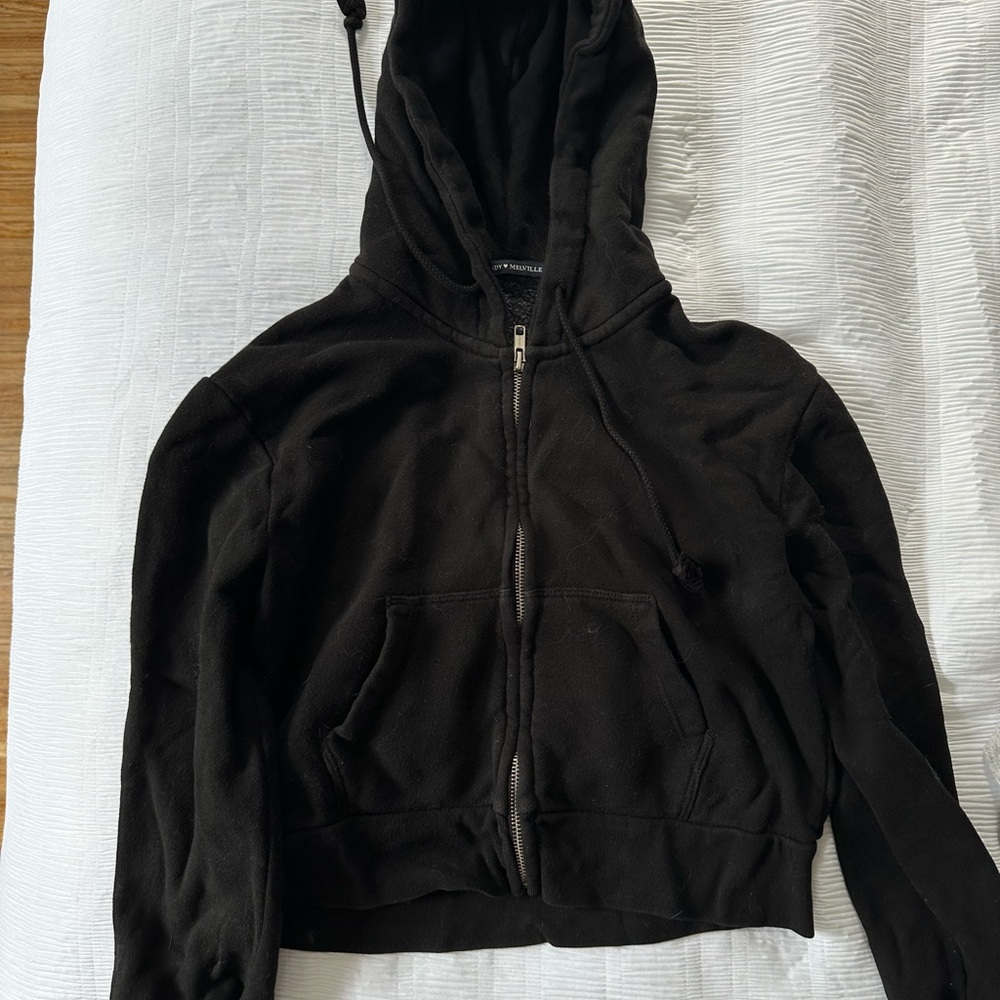 Cropped brandy hoodie